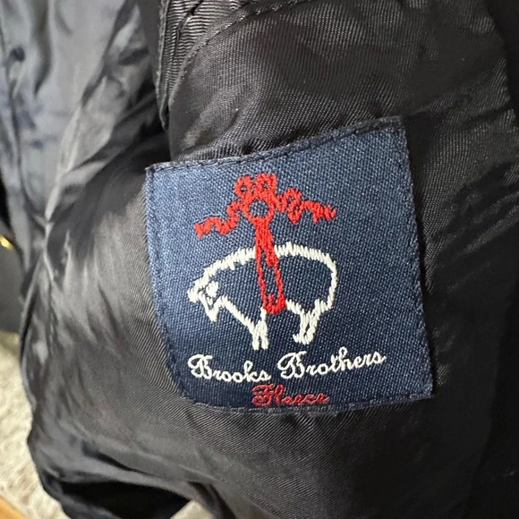 Brooks Brothers boys size 14 100% wool black suit jacket gold buttons formal - Picture 4 of 7